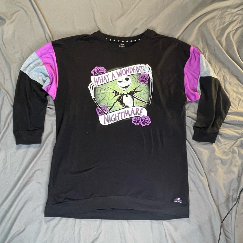 Tim Burton’s Nightmare Before Christmas Wonderful Nightmare Sleep Dress XL